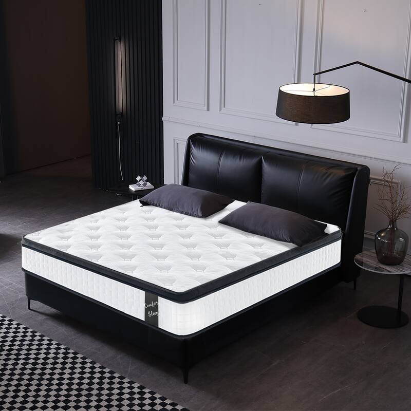 12 in Knit Fabric Top Hybrid Mattress in a Box - Full