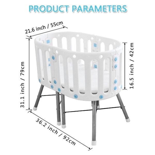 baby crib dimensions cm