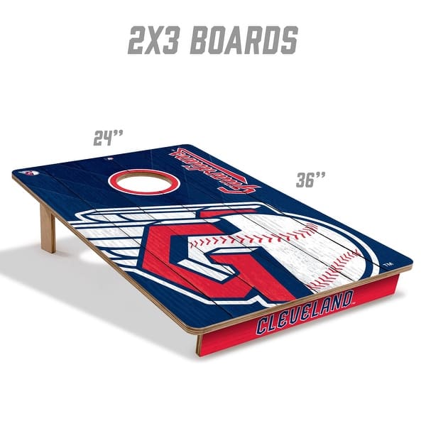 Cleveland Guardians MLB Tailgate Cornhole Board Set