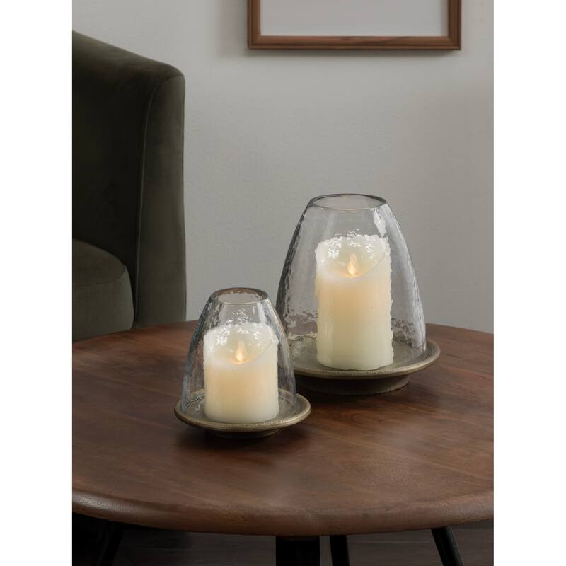 Kate and Laurel Campana Cloche Candle Holder Set - 2 Piece