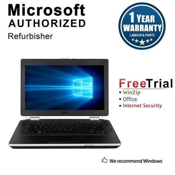 Refurbished Dell Latitude E6420 14.0" Laptop Intel Core i5 2520M 2.5G 8G DDR3 120G SSD DVD Win 10 Pro 1 Year Warranty - Silver