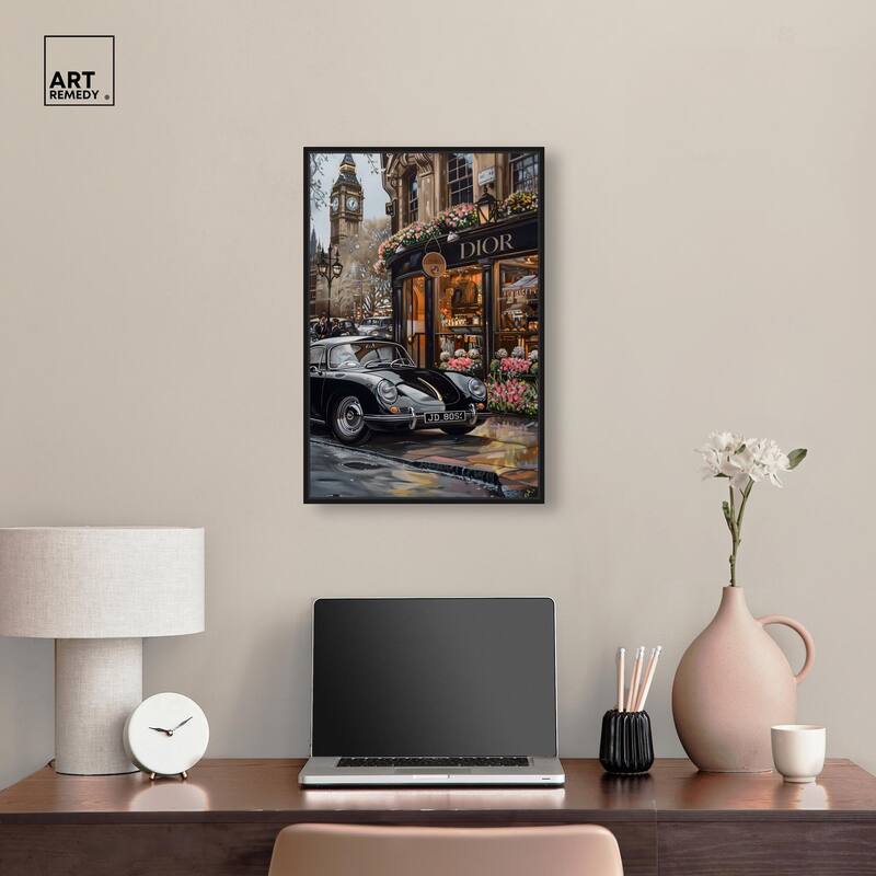 A View of London from the Car Canvas by Art Remedy