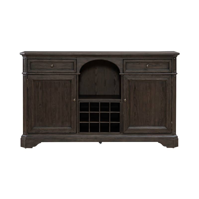Liberty Furniture Grant Park Wine Buffet for Dining Room Storage - Width 64" x Depth 18" x Height 38"