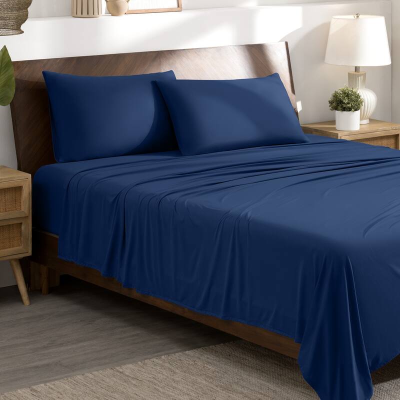 Bare Home Microfiber Stretch Knit Sheet Set