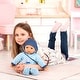 preview thumbnail 3 of 3, Bayer: Hello Baby Boy Doll - 18" Blue Boat Design - Pacifier, Bottle, Matching Cap, Moves Mouth, Baby Sounds, Pretend Play
