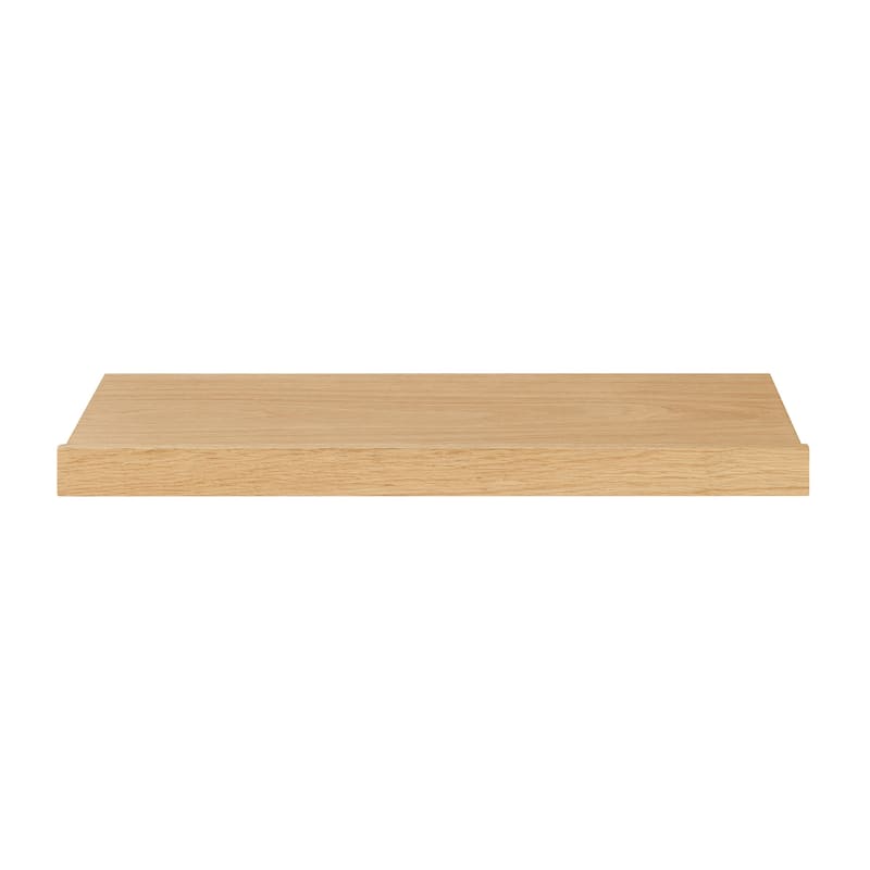 HomeRoots 23" Oak Wood Wall Mounted Floating Shelf - 23.43 in. x 1.58 in. x 10.63 in.