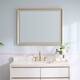 Wall Mounted Back Light Bathroom Framed LED Mirror Anti- Fog With Dimmable Light Touch Sensor And Memory Function