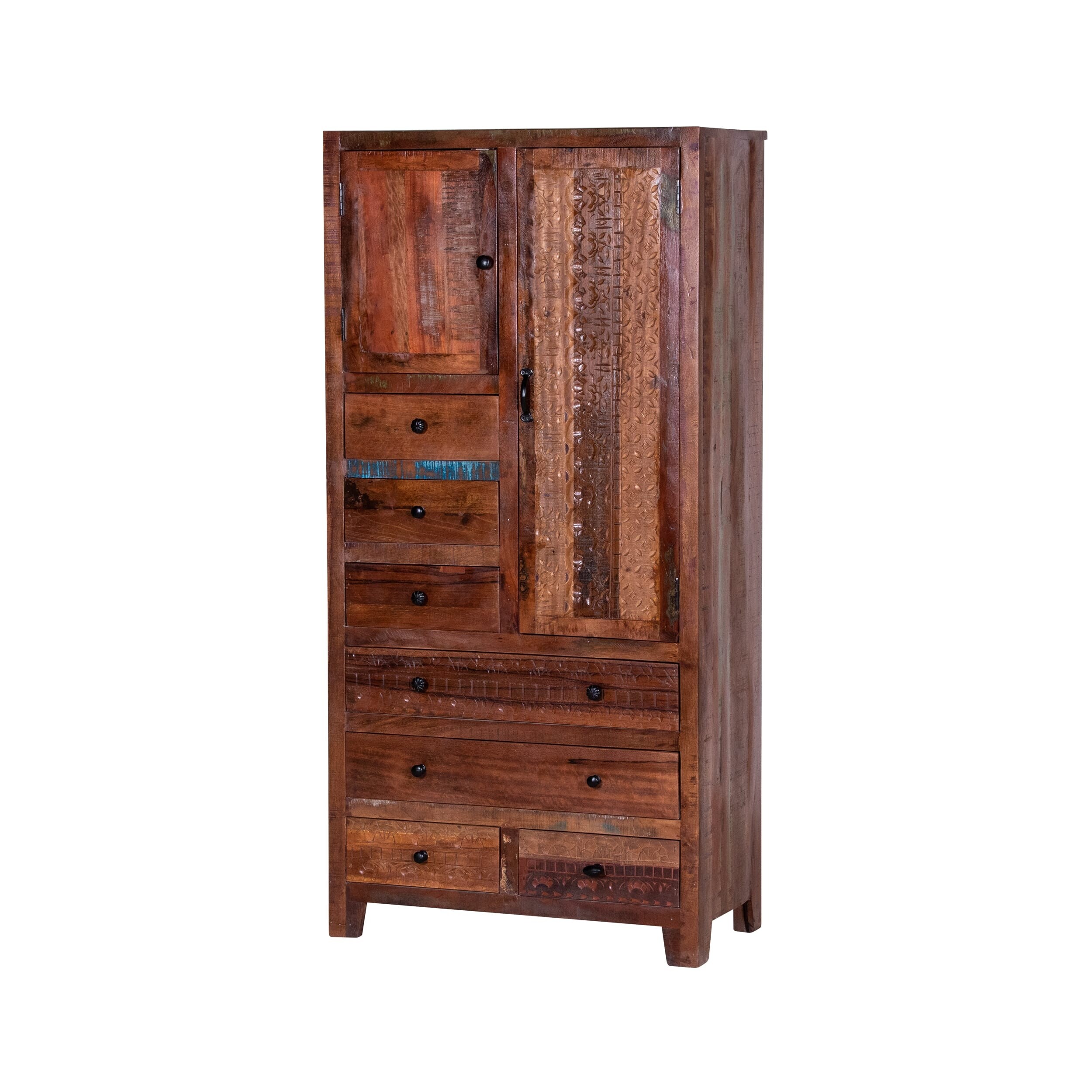 Mango wood wardrobe sale
