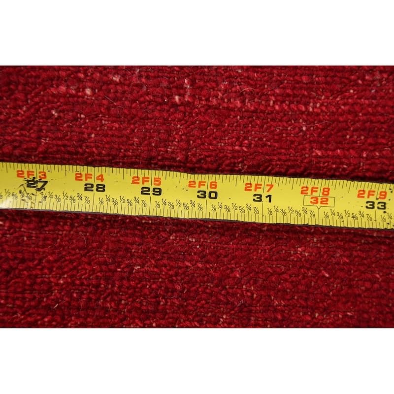 Gabbeh Kashkoli Oriental Wool Runner Rug Hand-knotted Hallway Carpet - 2'7" x 8'4"