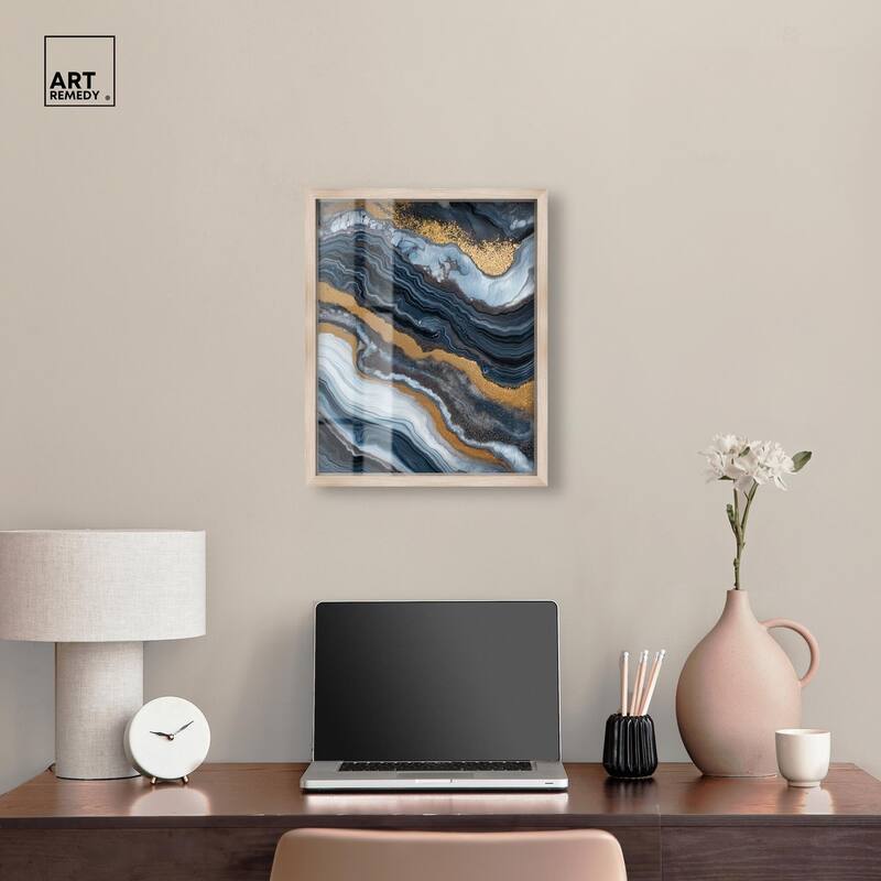 Acrylic Flow I Shadowbox by Art Remedy