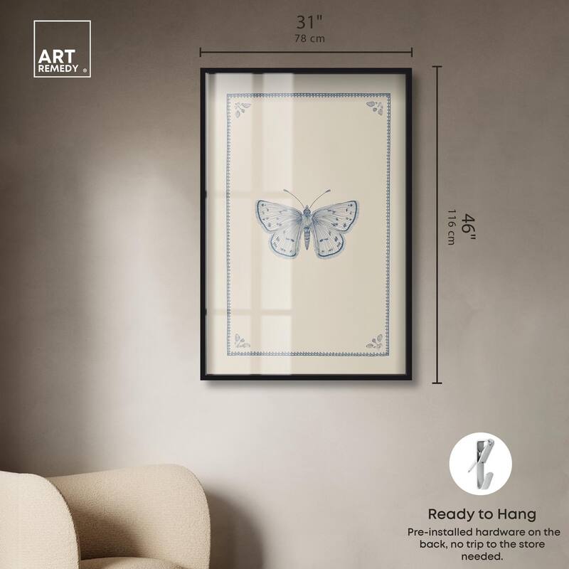 Blue Butterfly II Shadowbox by Art Remedy