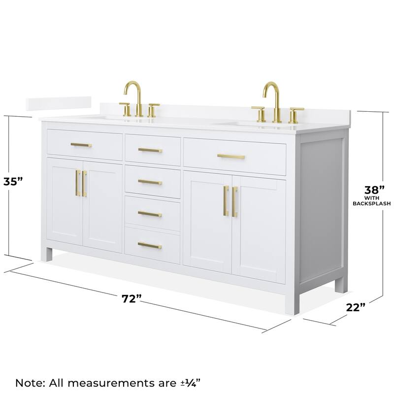 Wyndham Collection WCG2424-72D-QTZ-US3MXX Beckett 72" Free Standing
