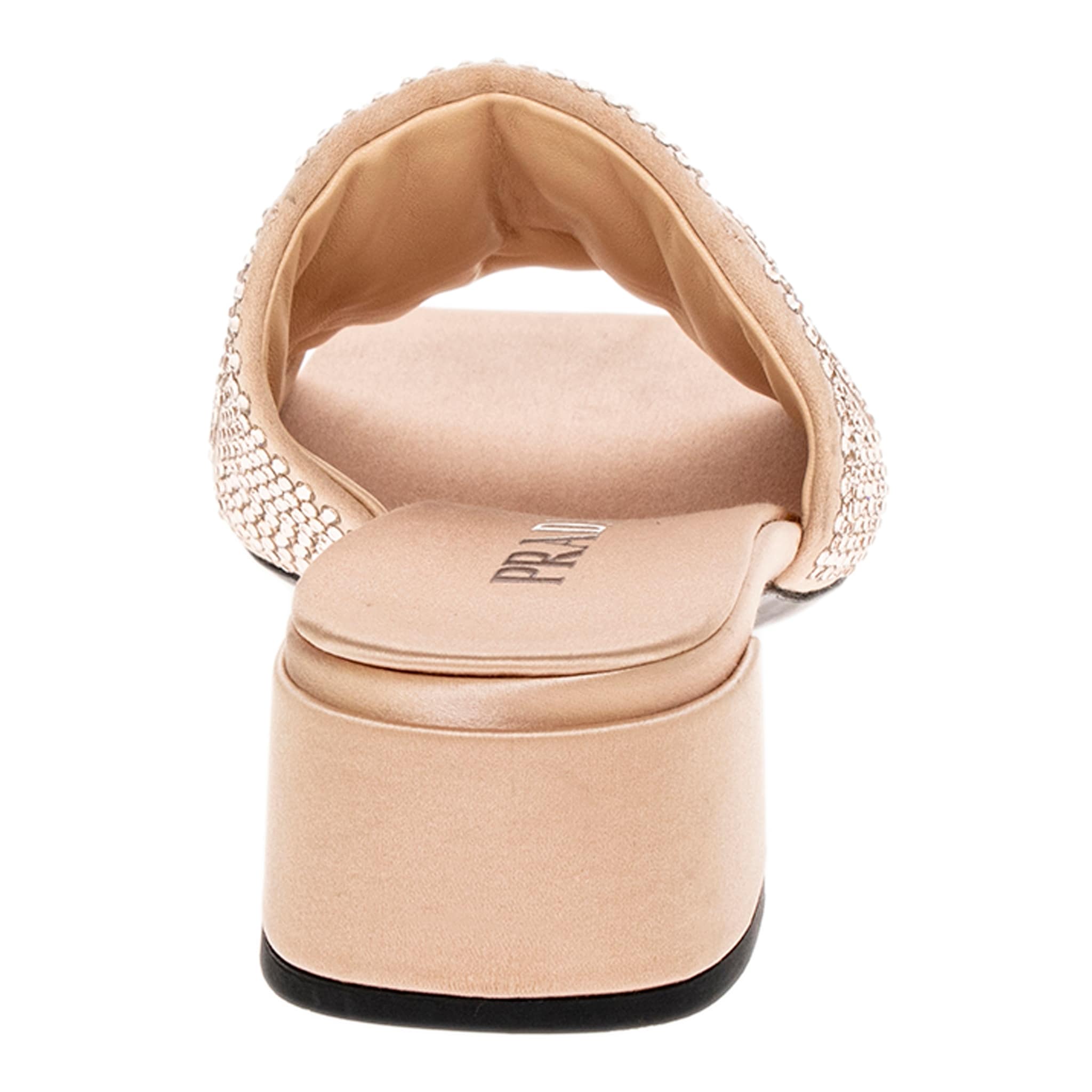 Prada Crystal Embellished Slides - Overstock - 43005305