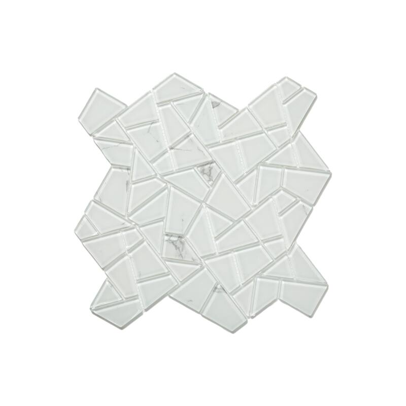 Medley 11 in. x 11 in. Glass Mesh-Mounted Mosaic Wall Tile