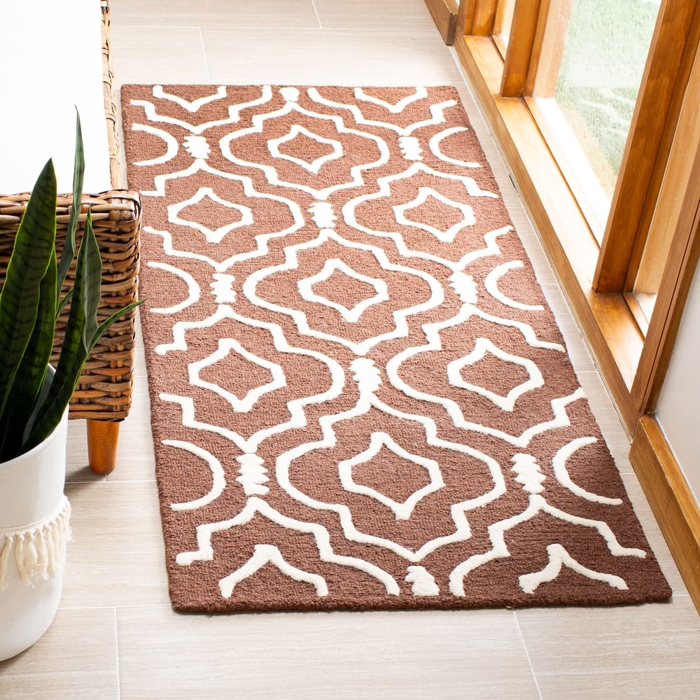 SAFAVIEH Handmade Cambridge Smaragda Modern Wool Rug