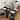 51.1inch Modern Folding Dining Table with Handle and 2 Storage Racks - 47.2"D x 23.6"W x 29.5"H