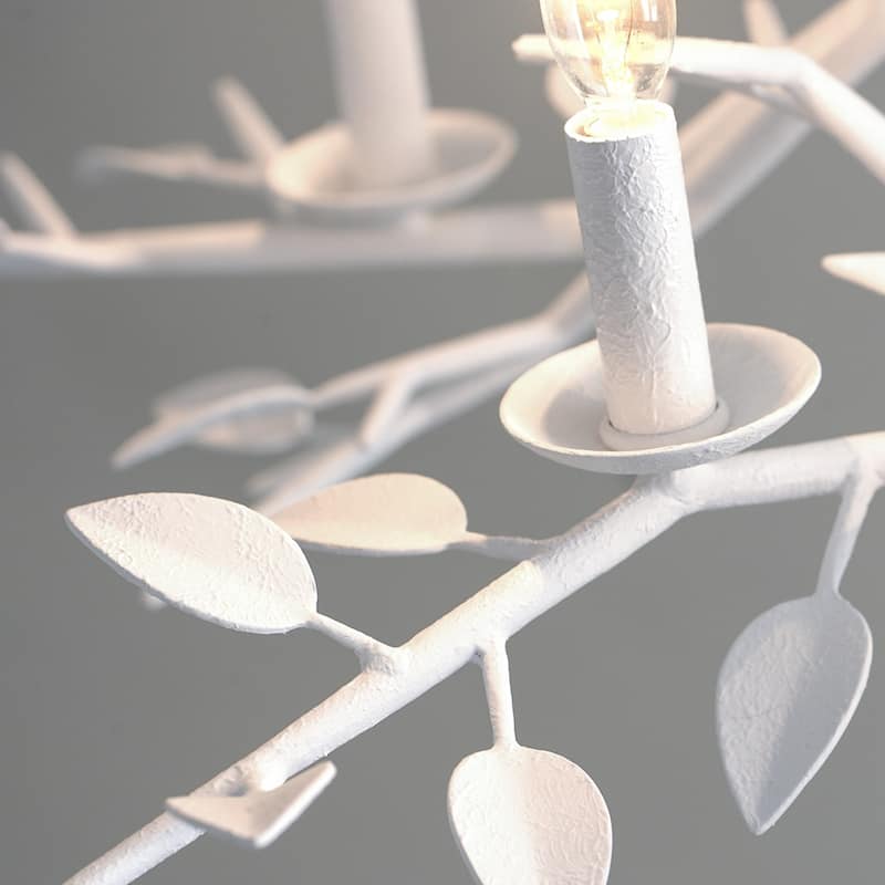 Aubrey Gesso White Chandelier