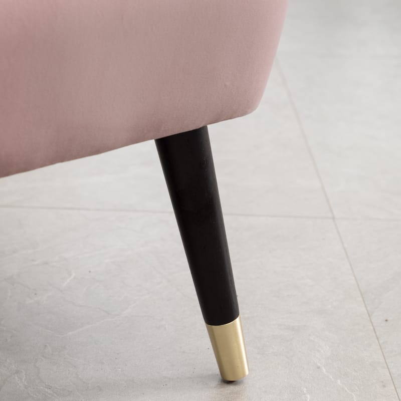 Pink 26" Polyester Accent Chair