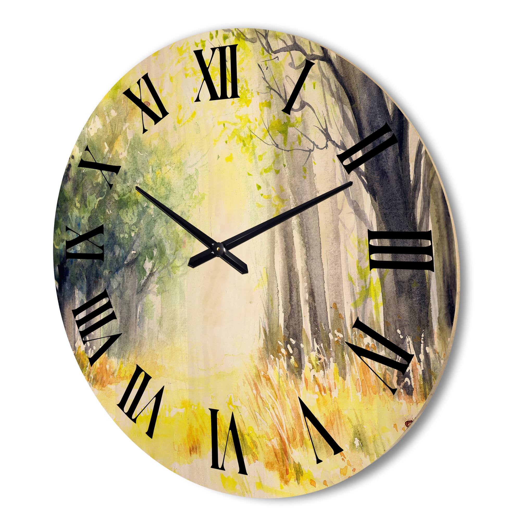 Designart 'Bright Sunshine Through The Forest Trees IV' Traditional