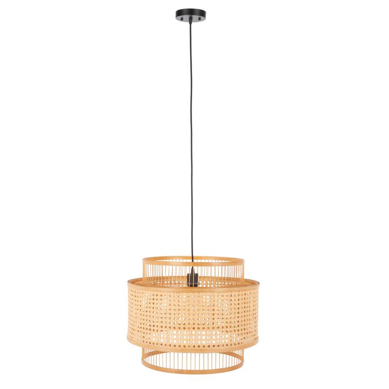 SAFAVIEH Gundela 20-inch Pendant Light - 20 In. W x 20 In. D x 16 In. H - Natural - 20Wx20Dx16H