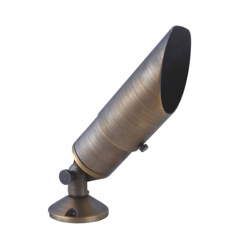 Elegant Lighting C049 Single Aera 3" Wide 12V Spot Light - Antique Brass