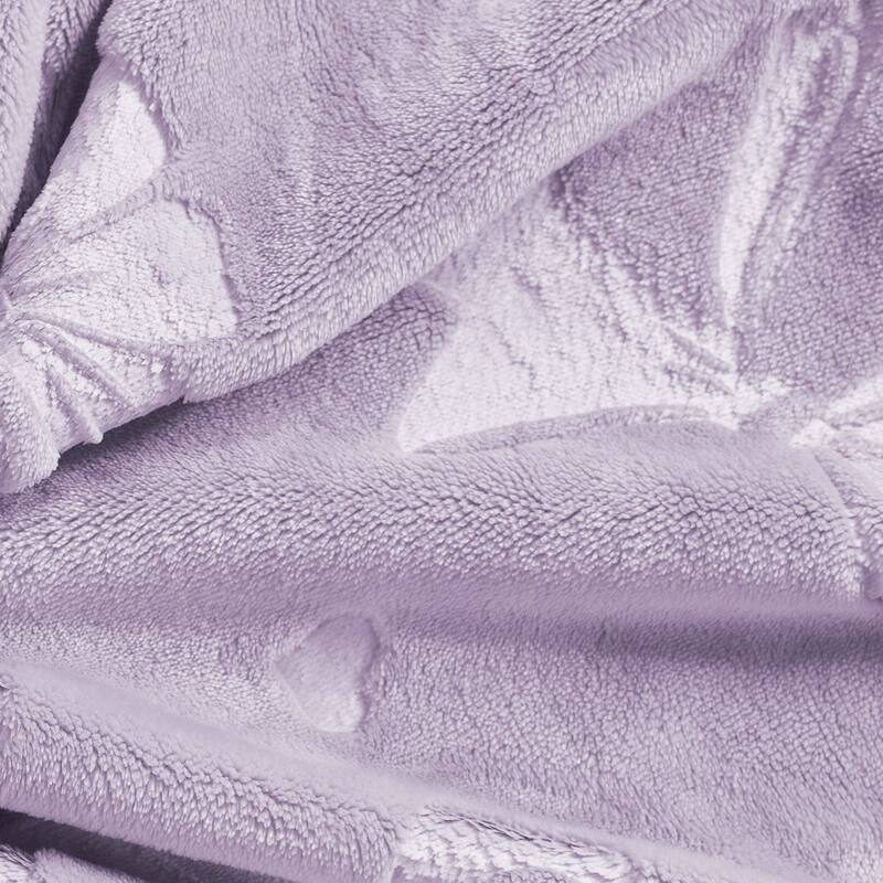 Juicy Couture 60"x70" Embossed Plush Throw Blankets
