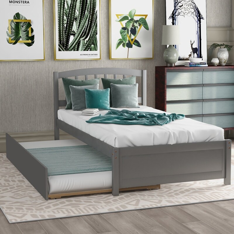 Overstock twin outlet trundle bed