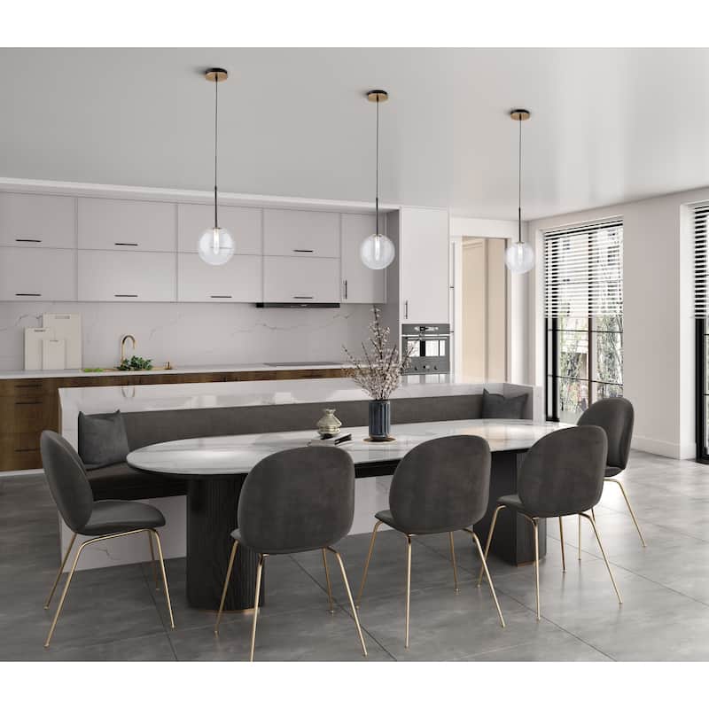 Artcraft Aurelia - 1-Light Pendant - Matte Black/Brass - Matte Black & Brass