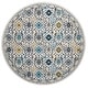 preview thumbnail 41 of 52, SAFAVIEH Evoke Leisa Floral Damask Boho Rug 6'7" Round - Ivory/Blue - Round