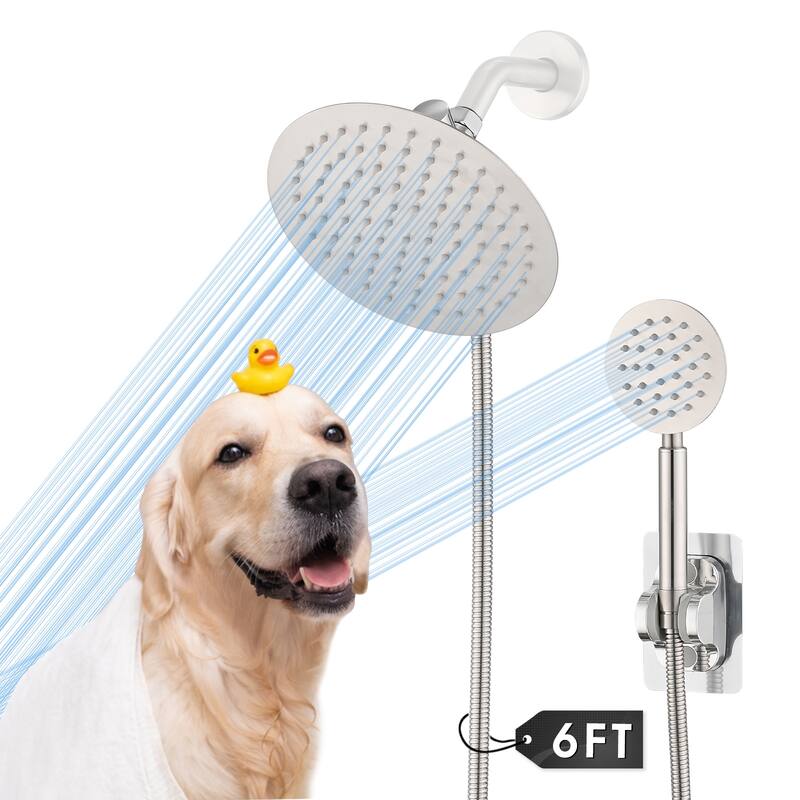 PROOX Bathroom Dual Shower Head w/ Shower Handheld Combo