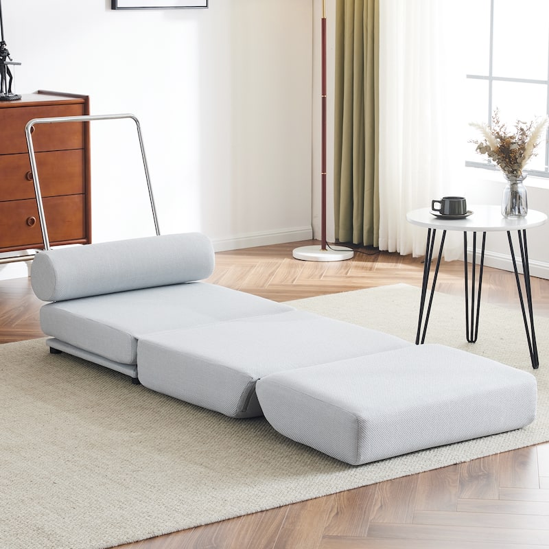 Single Sofa Chair Foldable Bed with Pillow,Portable Sofa Bed,Sofa Chair,Made of Breathable and Wearable Linen
