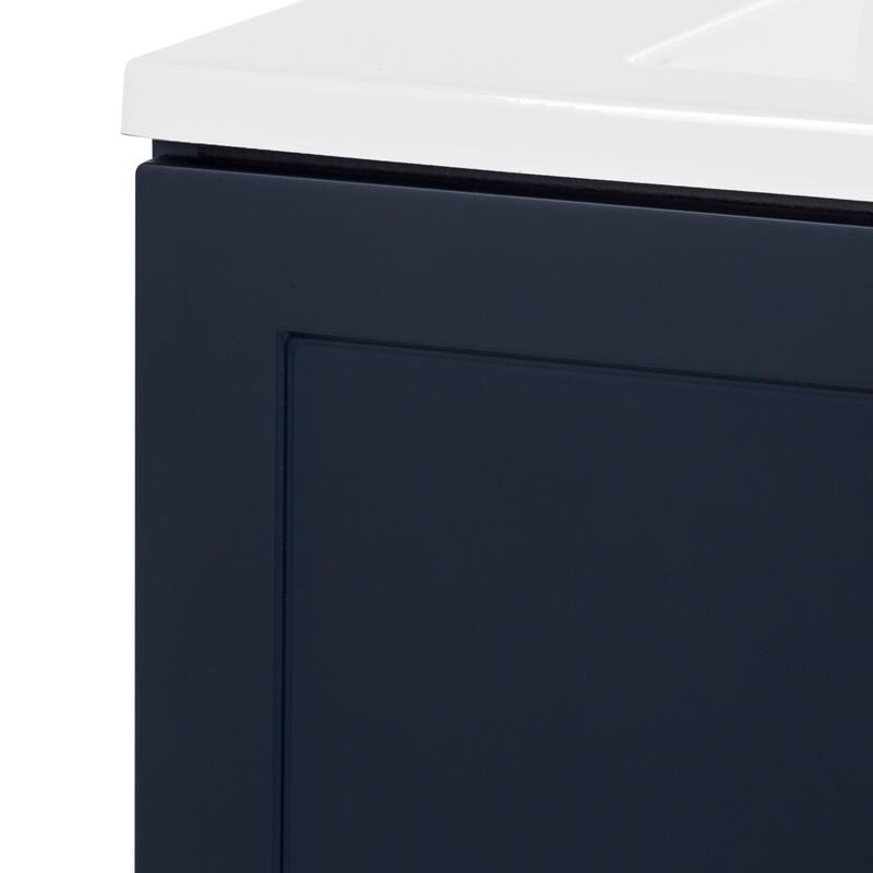 Spring Mill Cabinets Emlyn 30.5" Bathroom Vanity With Drawer and White Sink Top