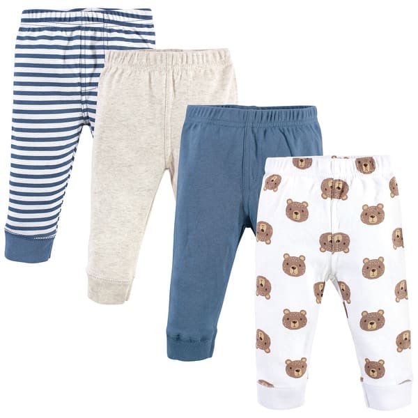 slide 1 of 1, Hudson Baby Toddler Boy Cotton Pants 4pk, Little Bear 2T - Little Bear