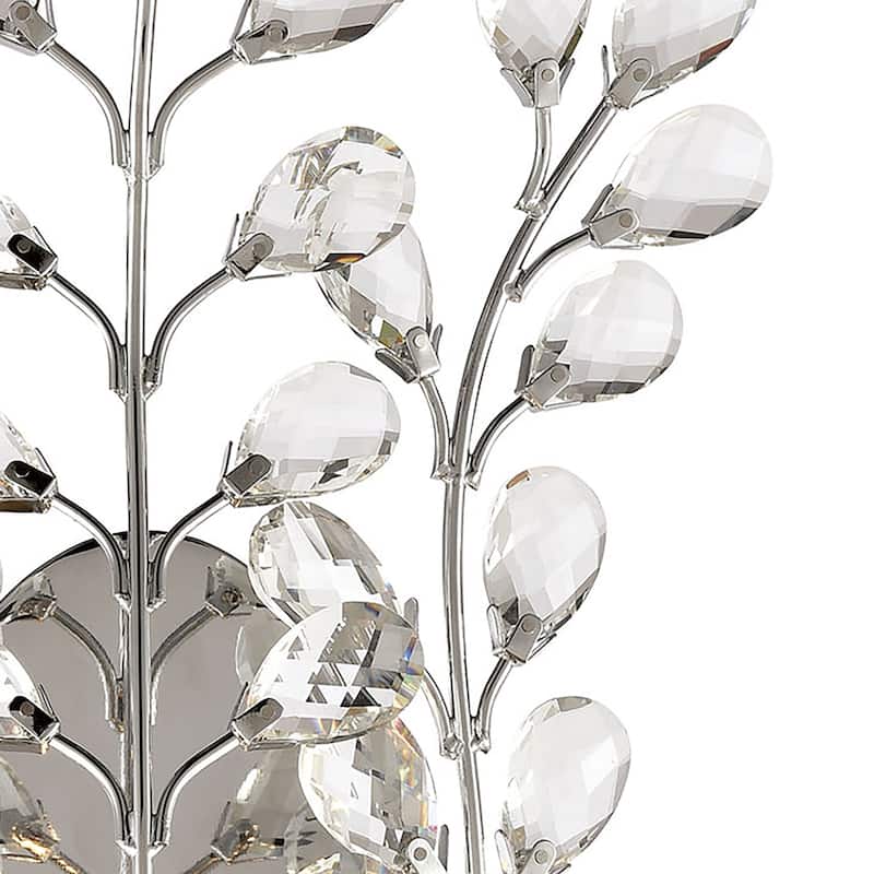 Elk Home Crystique Polished Chrome With Crystal 1 Light Sconce