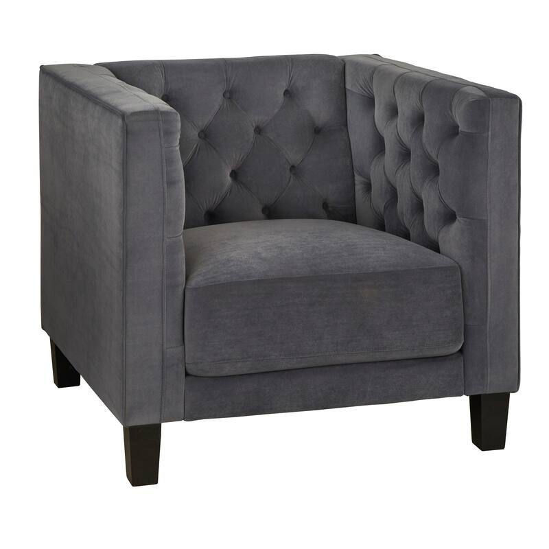 Lifestorey Modern Chesterfield Back Accent Chair