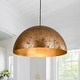 preview thumbnail 87 of 200, Industrial Oversized Metal Dome Pendant Light - Modern Farmhouse 23in - Patina Gold