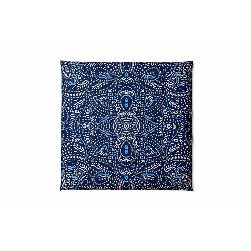 BollyDoll Bohemian Duvet Cover 68x94 in Navy, Blue, White On Sale