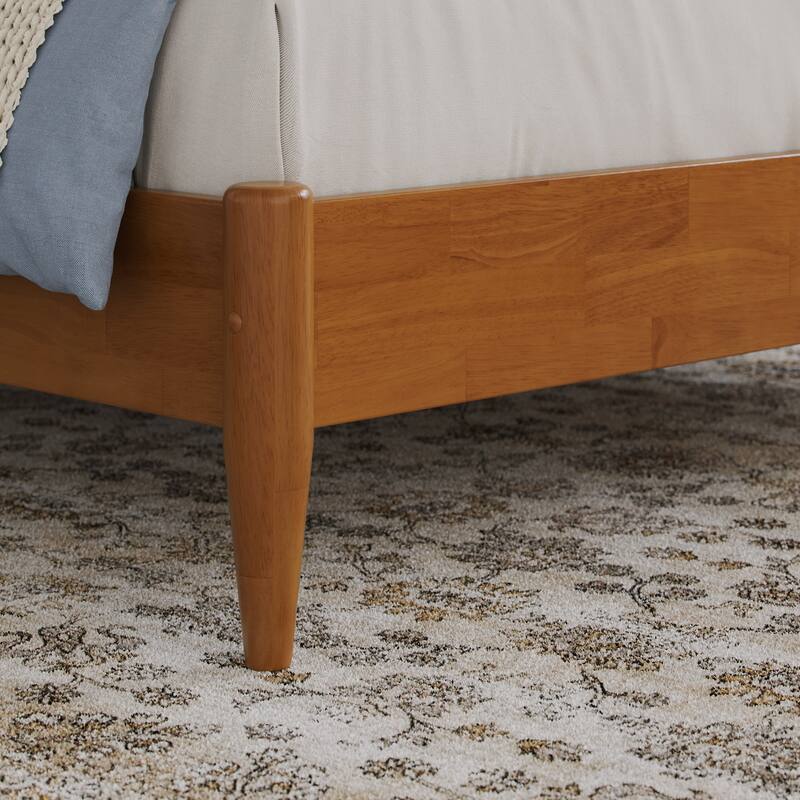 Charlotte Solid Wood Low Profile Platform Bed