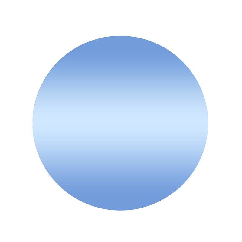 Wood Round Tinted Wall Mirror - Purple, Blue or Beige - Roche River Decor - Blue
