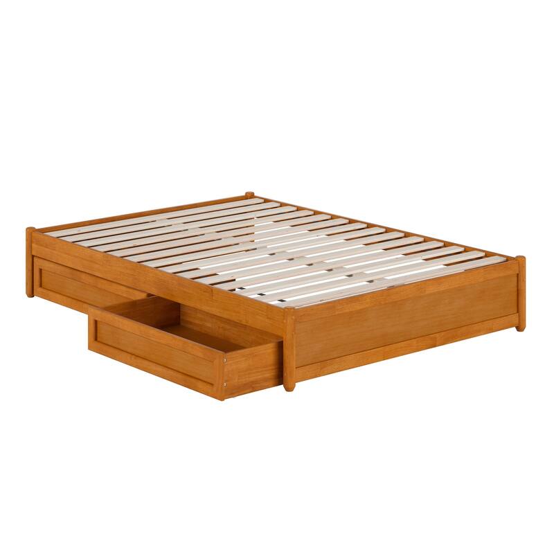 Barcelona Panel Platform Bed with Storage Drawers