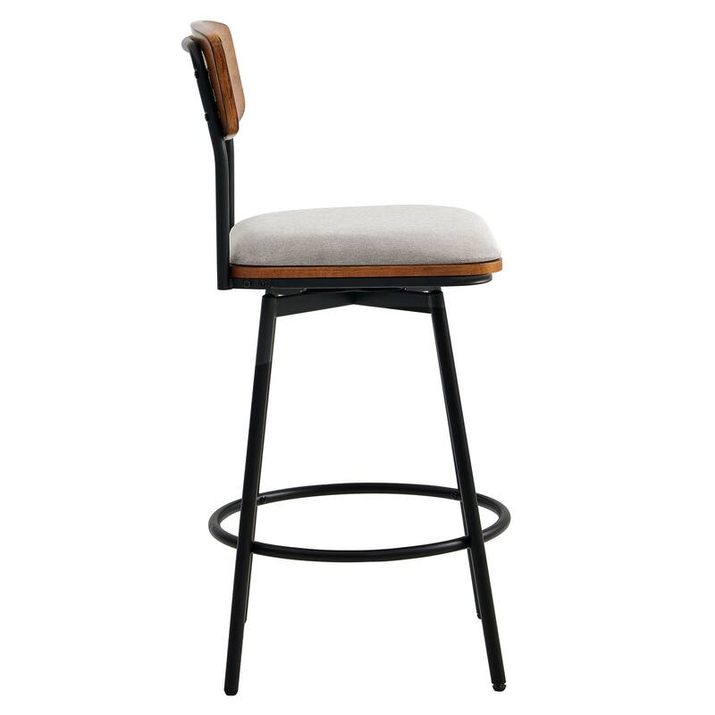 Spruce & Spring Claire Swivel Counter Height Bar Stool Set