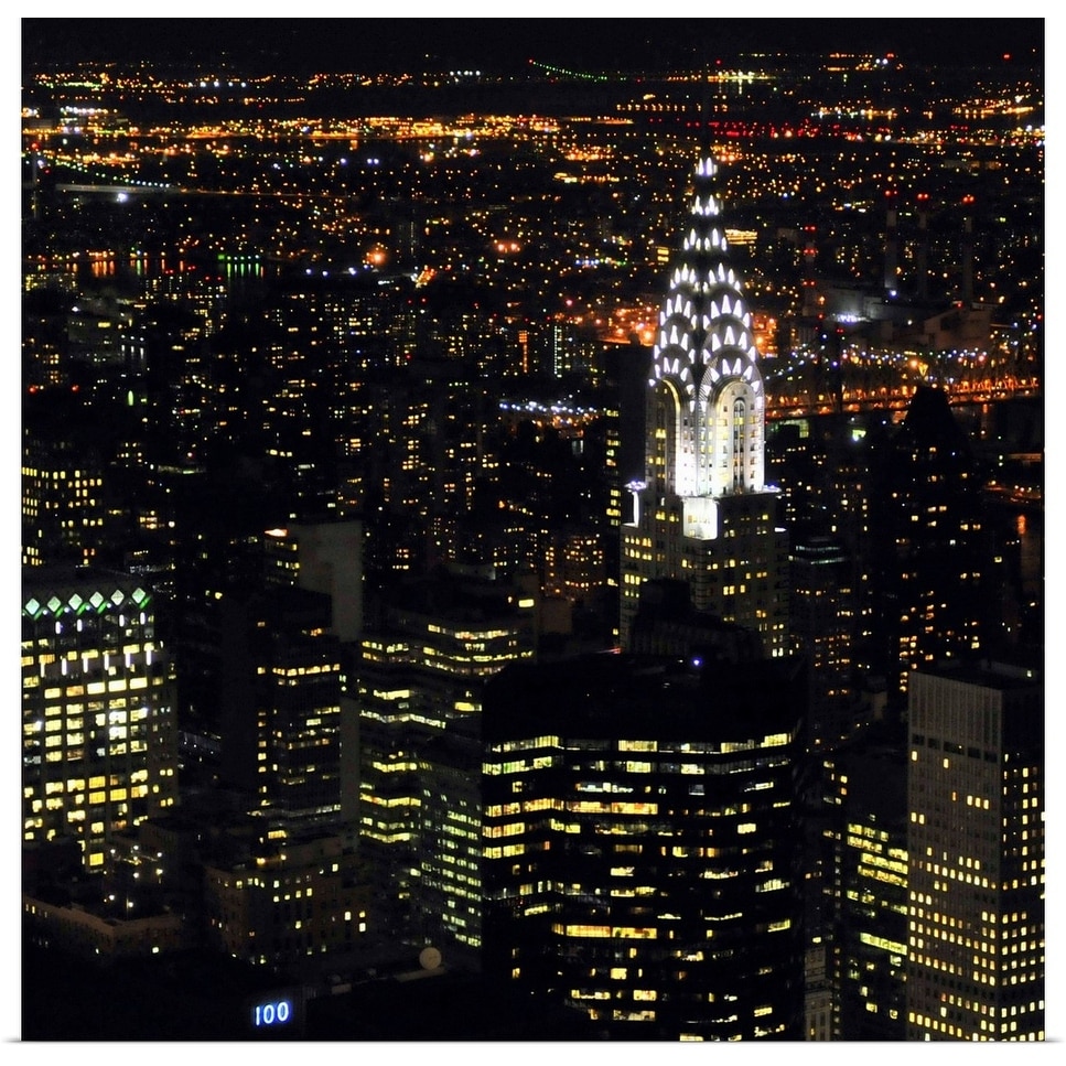 Chrysler Building at night, New York City.