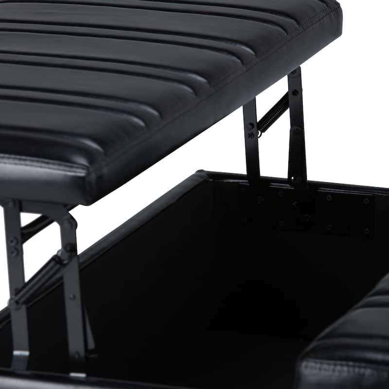 WYNDENHALL Tyler 36 inch Wide Contemporary Square Table Ottoman