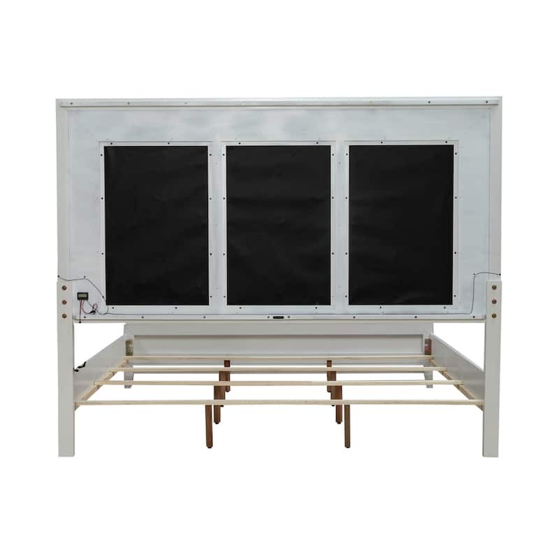 Liberty Furniture Reflections Upholstered Bed, Dresser & Mirror, Chest, Night Stand - King or Queen
