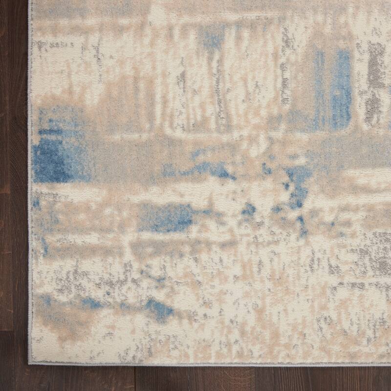 Nourison Solace Contemporary Distressed Abstract Area Rug