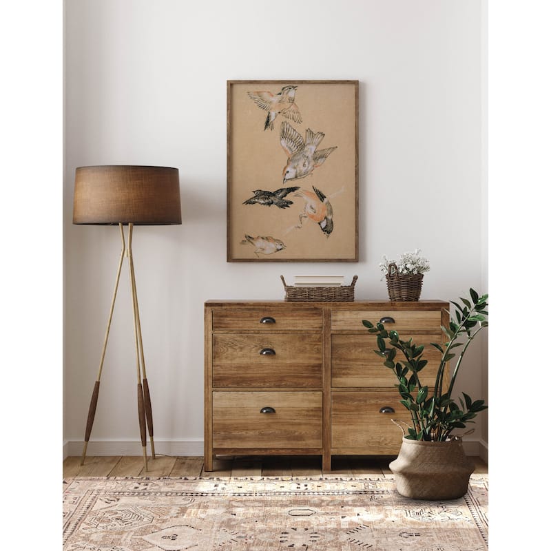 ECARPETGALLERY Hand-knotted Antalya Vintage Brown Wool Rug - 4'0 x 6'1