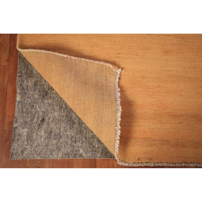 Modern Gabbeh Oriental Area Rug Hand-Knotted Tribal Wool Carpet - 4'11" x 6'5"