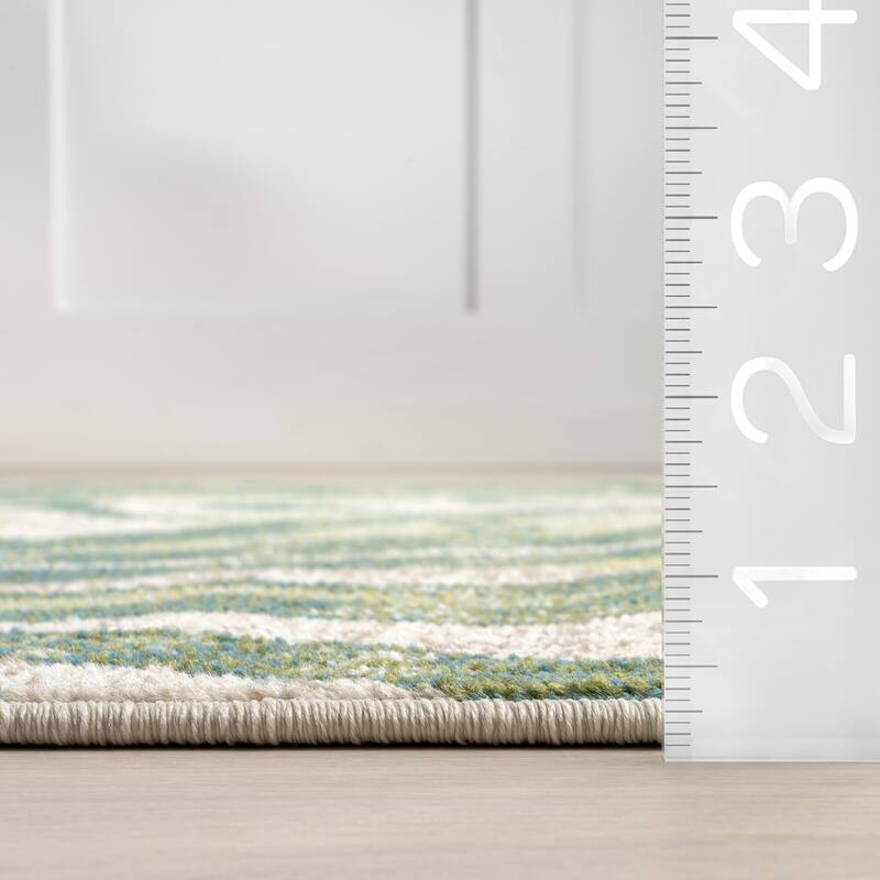 Nuloom Cali Abstract Leaves Area Rug