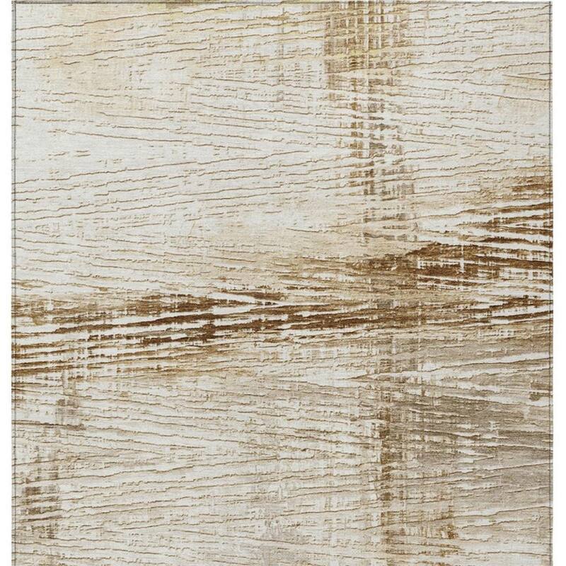 HomeRoots Striped Transitional Rectangle Outdoor Rug