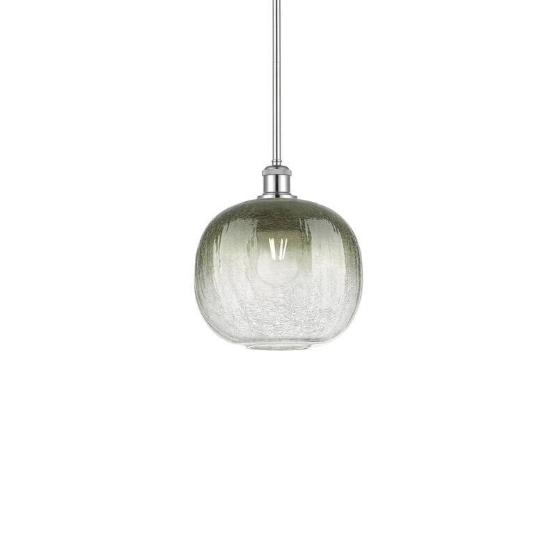 Innovations Lighting 516-1S-12-11 Brookhaven Sphere Pendant Brookhaven - Polished Chrome / Slate
